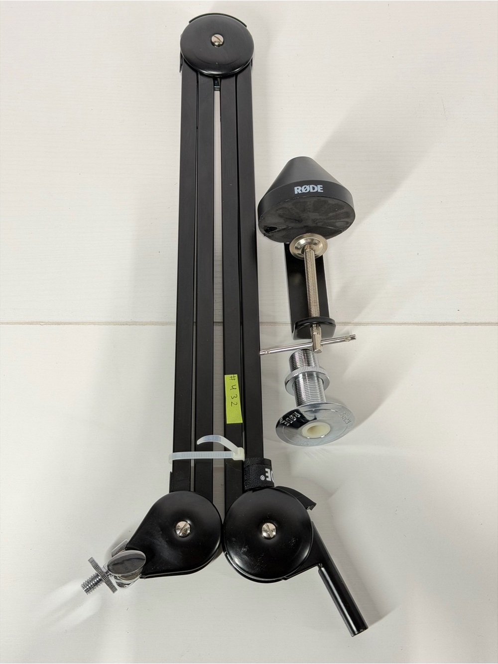 #432 Rode PSA1 Black Adjustable Studio Microphone Boom Arm Stand w/ Desk Clamp